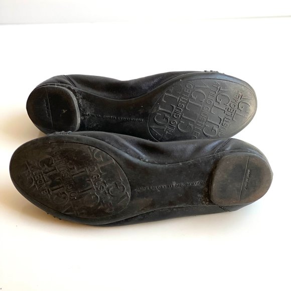 Attilio Giusti Leombruni AGL Traditional Cap Toe Black Ballet Flat Shoes… - Picture 6 of 8